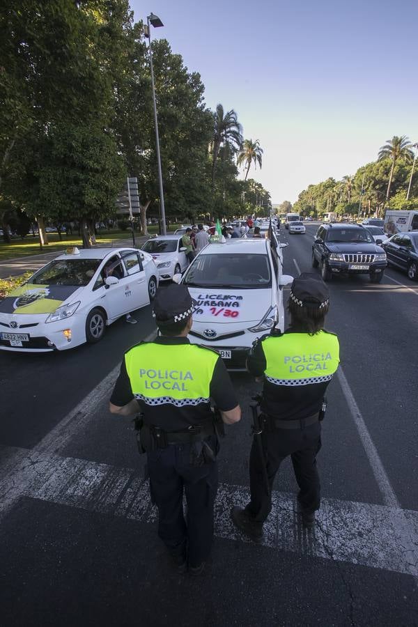 La marcha de los taxistas por Córdoba, en imágenes