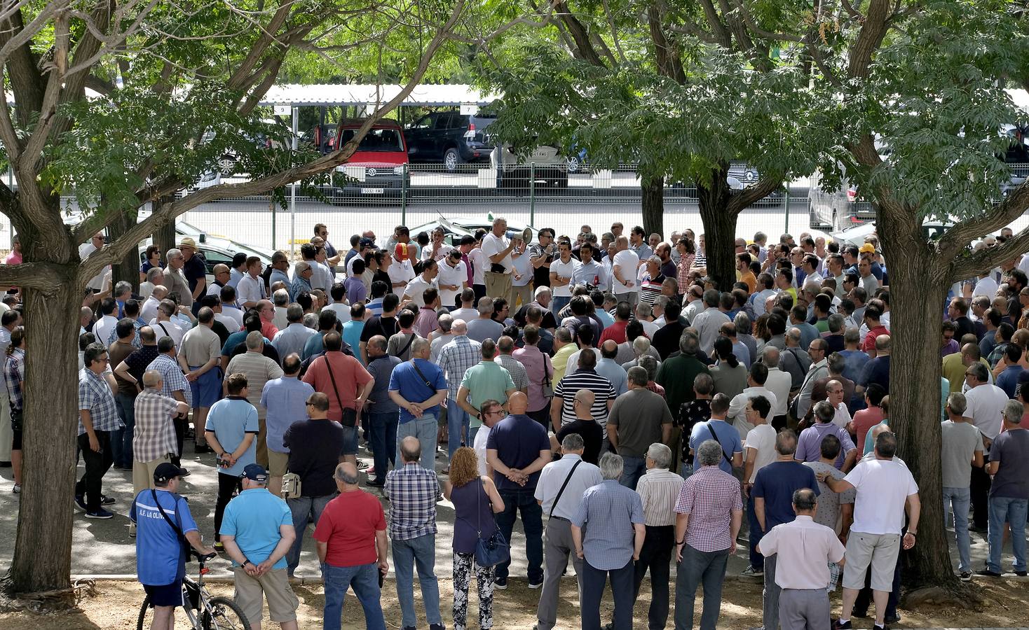 La huelga de taxis, en imágenes