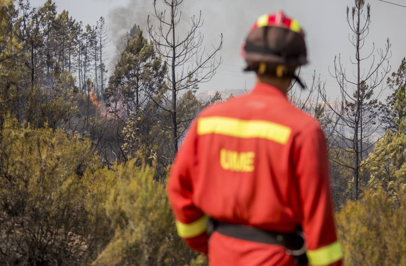 Impactantes imágenes del incendio de Nerva en Huelva