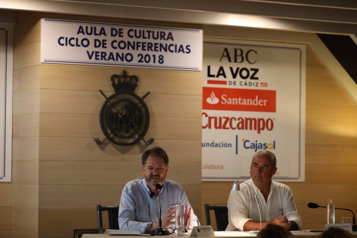 Bieito Rubido, en el Aula de Cultura del Club de Golf de Vista Hermosa