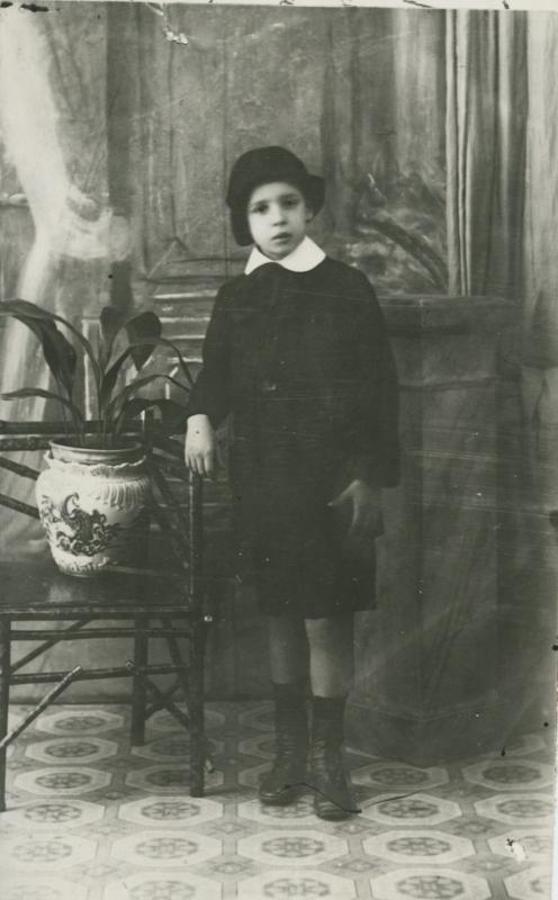 Don Severo Ochoa con siete años. 