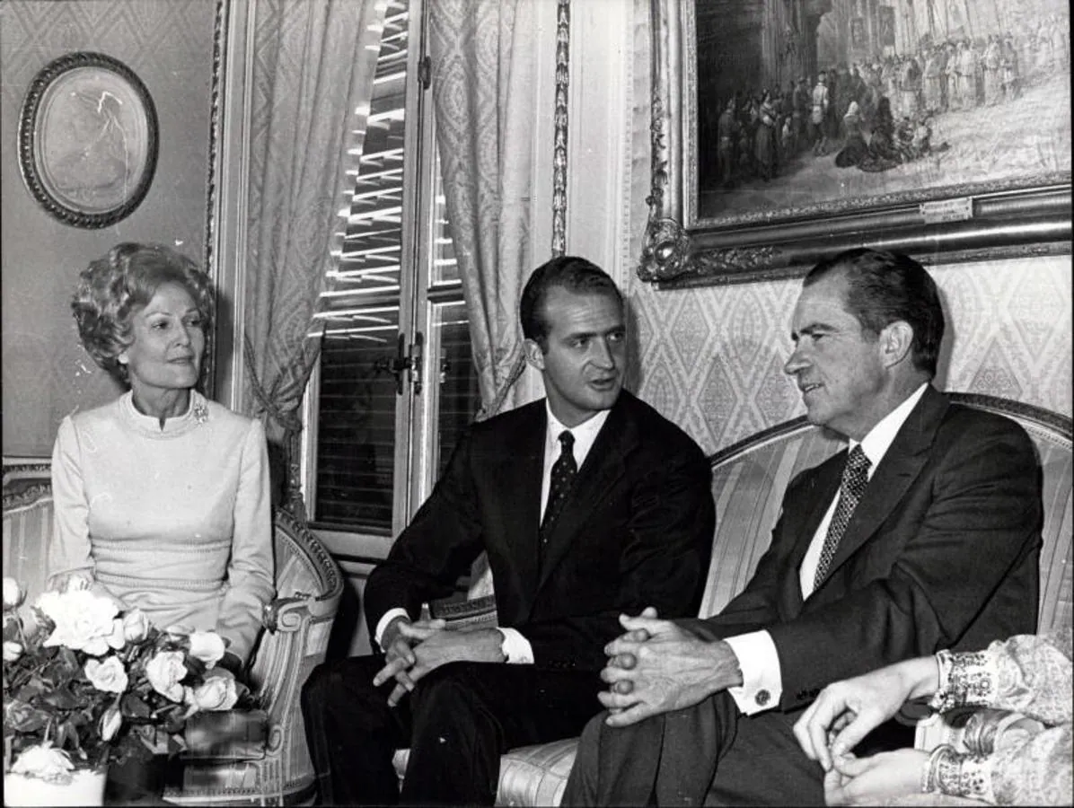 Encuentro entre Nixon y el rey emérito Juan Carlos I. 