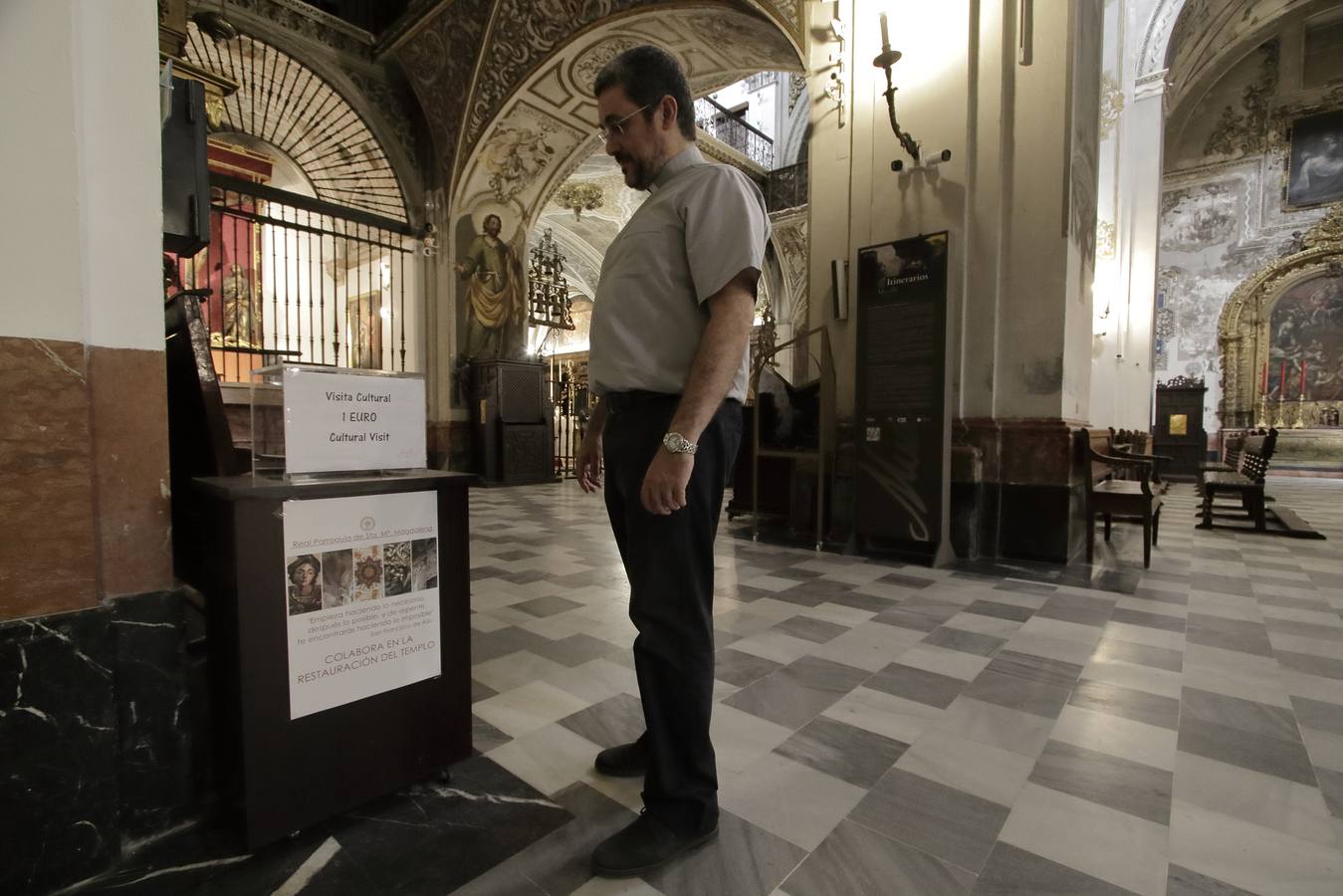 Así transcurren los trabajos de restauración de La Magdalena en Sevilla