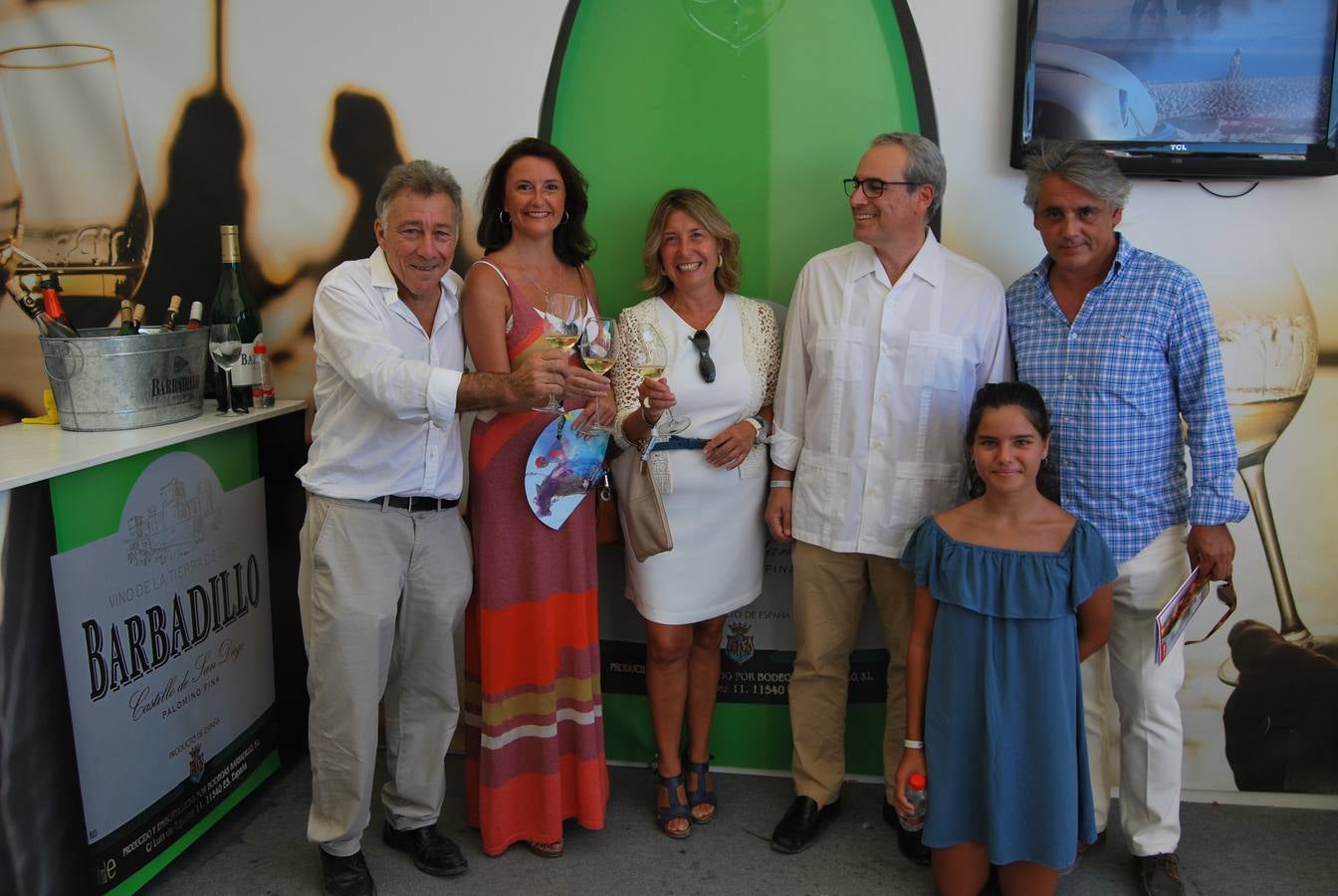 Claudio Arañó (Director Bodegas Barbadillo), Virginia Domínguez (de Alfonso Catering), Maravillas Moreno (de Alfonso Catering), Alfonso Rodríguez (Propietario de Alfonso Catering), Germán Loperena y Jimena Loperena