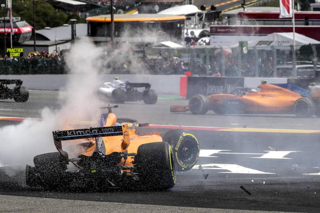 Las impactantes imágenes del accidente de Fernando Alonso