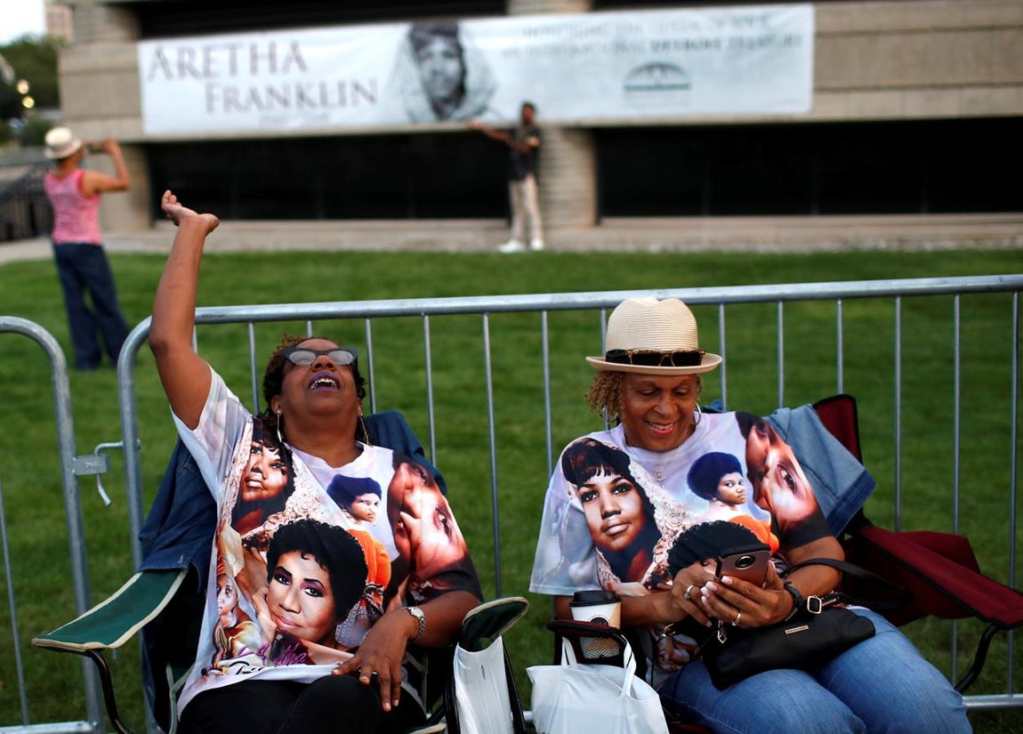 La despedida de Detroit a Aretha Franklin, en imágenes