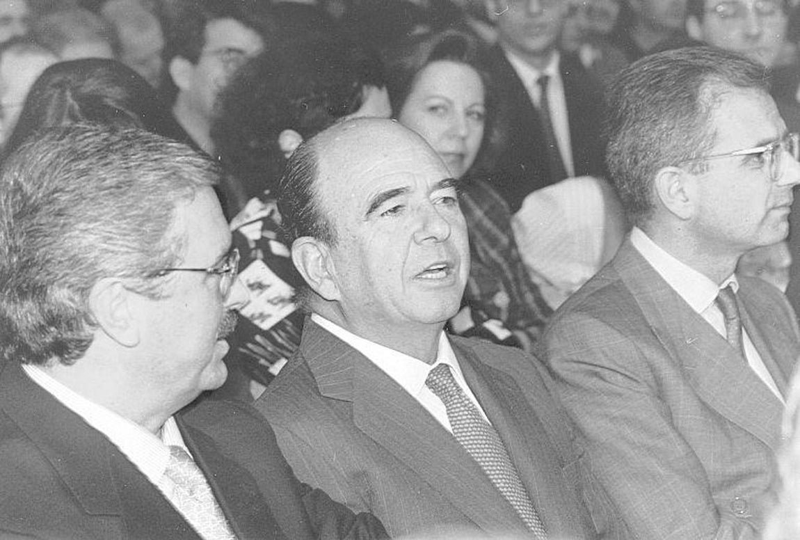 Emilio Botín en una Junta General de Accionistas de Banesto. 