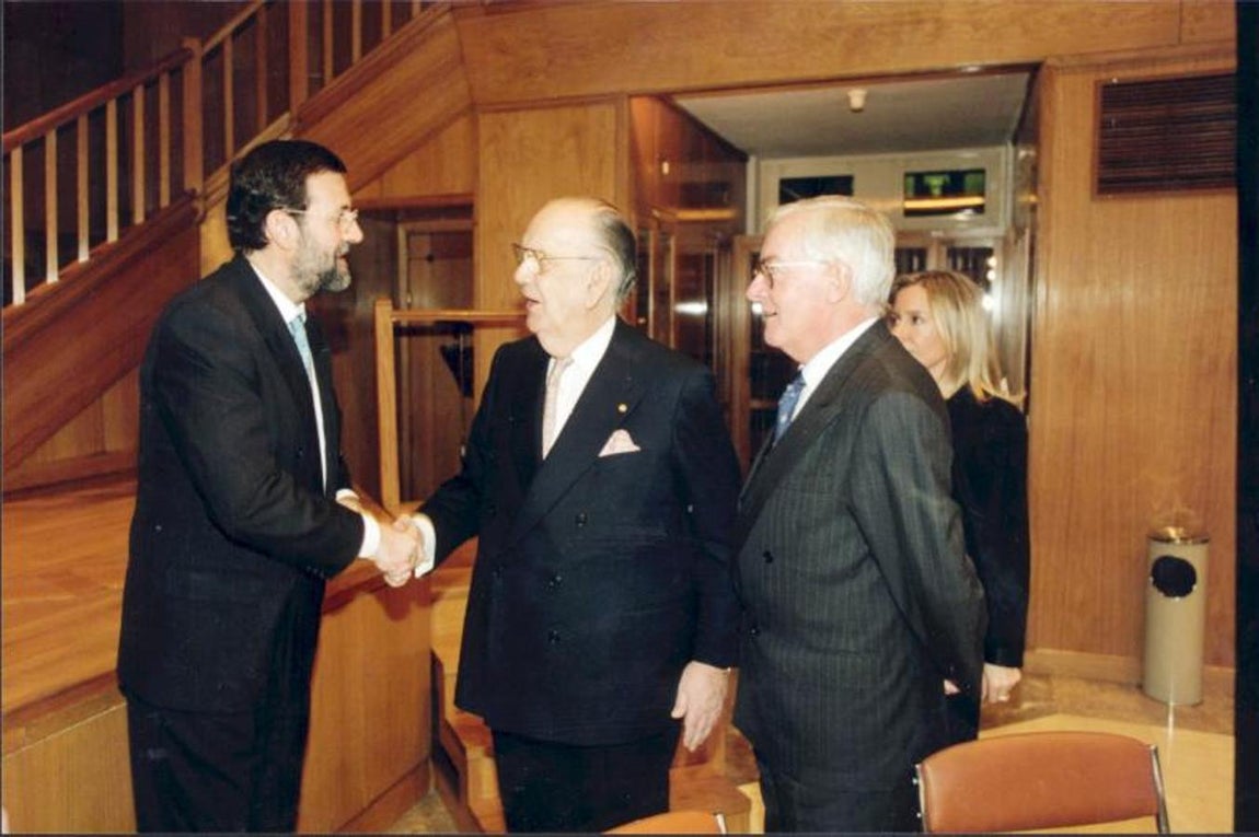 Encuentro entre Rajoy y Cela. 