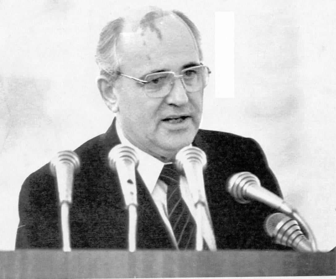 Retrato de Mijail Gorbachov. 