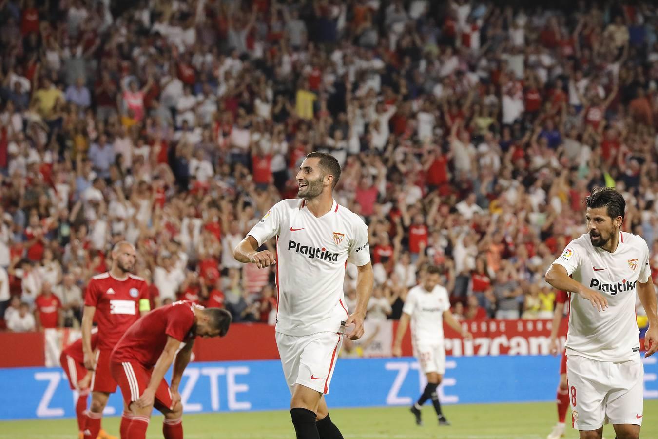 La victoria del Sevilla FC ante el Sigma Olomouc, en imágenes