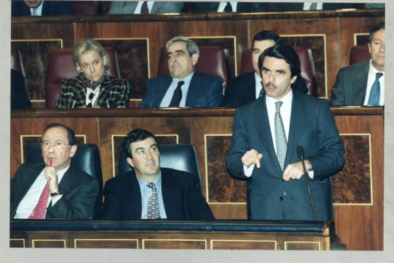 El expresidente del Gobierno durante una sesión en el Congreso de los Diputados. 