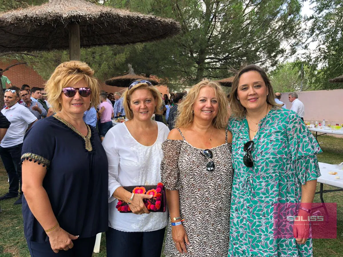 Las cuatro alcaldesas: Sonia Gómez, de Escalonilla, Marina García, de Menalsabas, Gema Guerrero, de Villatobas y Soledad de Frutos, de la Puebla de Montalbán. 