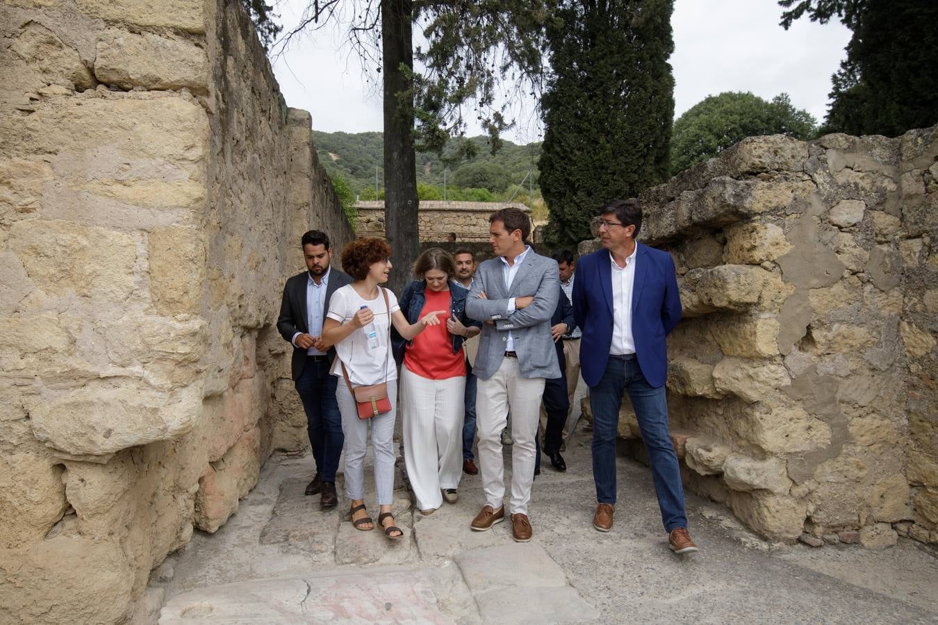 La visita de Albert Rivera a Medina Azahara, en imágenes