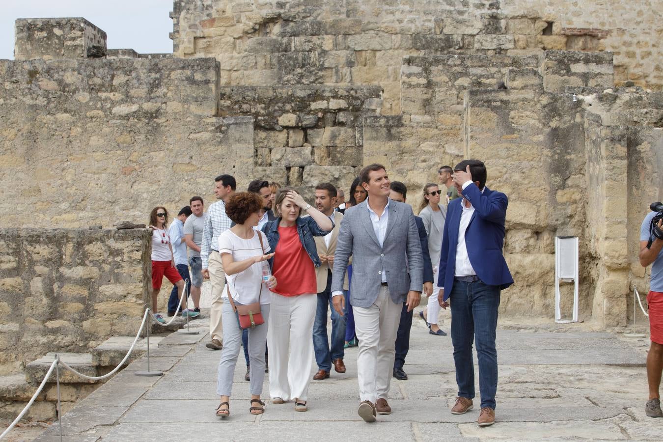 La visita de Albert Rivera a Medina Azahara, en imágenes