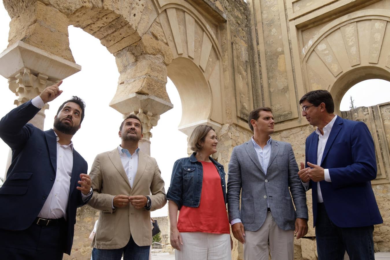 La visita de Albert Rivera a Medina Azahara, en imágenes