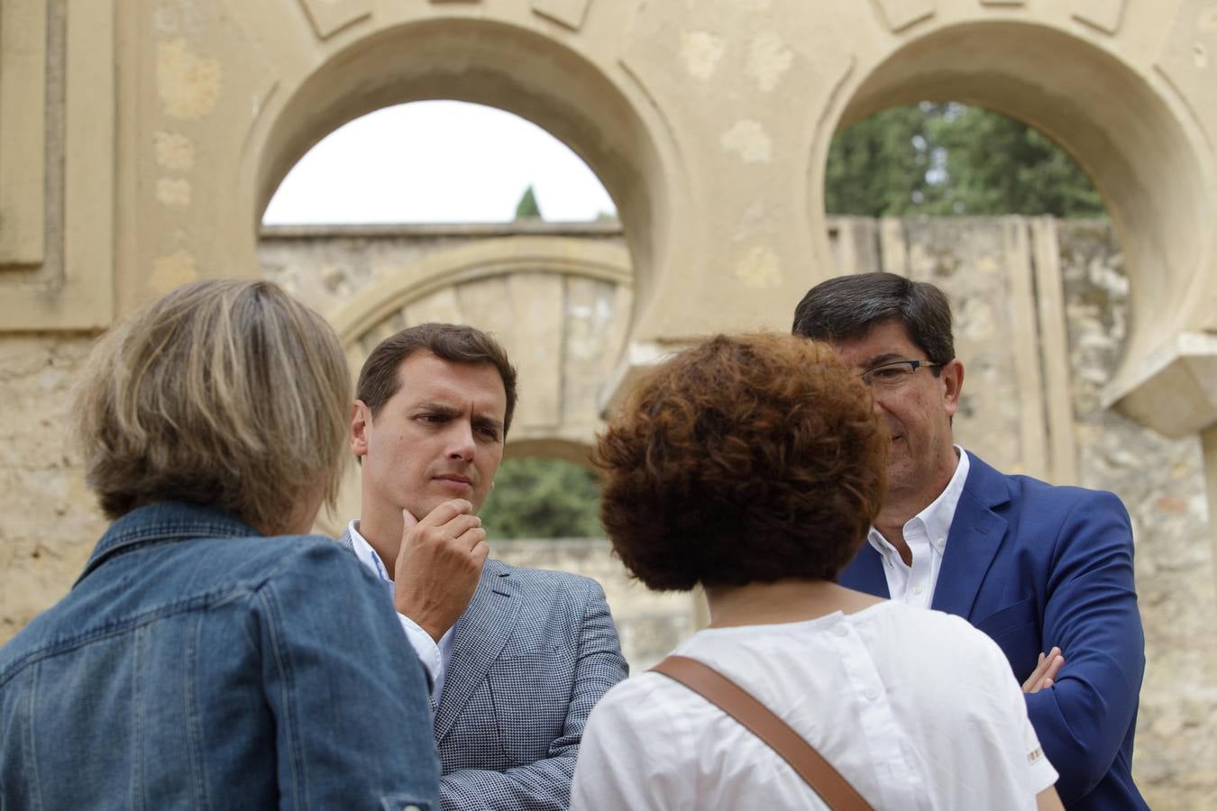 La visita de Albert Rivera a Medina Azahara, en imágenes