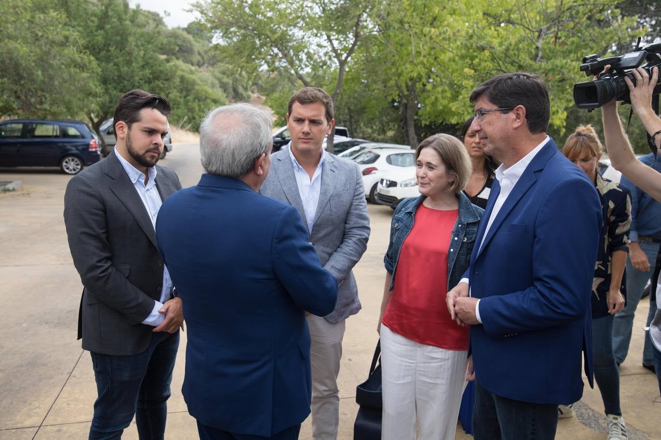 La visita de Albert Rivera a Medina Azahara, en imágenes