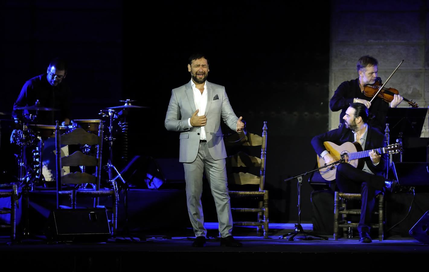 En imágenes, el concierto de José Valencia en la Bienal de Flamenco de Sevilla 2018