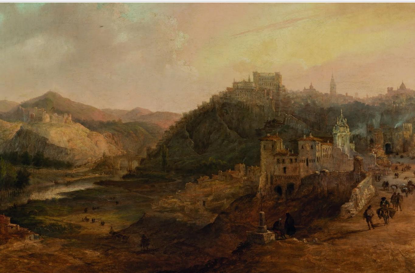 Vista de Toledo desde la Cruz de los Canónigos. Óleo de Pérez Villamil (Museo de Bellas Artes de Bilbao). 