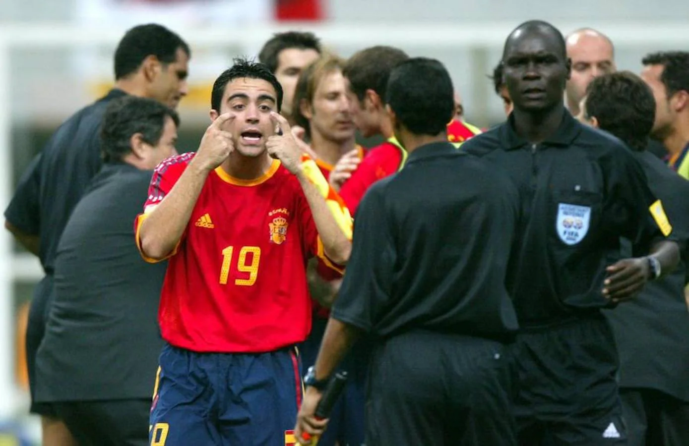 España perdió en los penaltis en los cuartos de final del Mundial de Fútbol 2002 contra Corea del Sur. La selección tenía la suerte de espaldas
