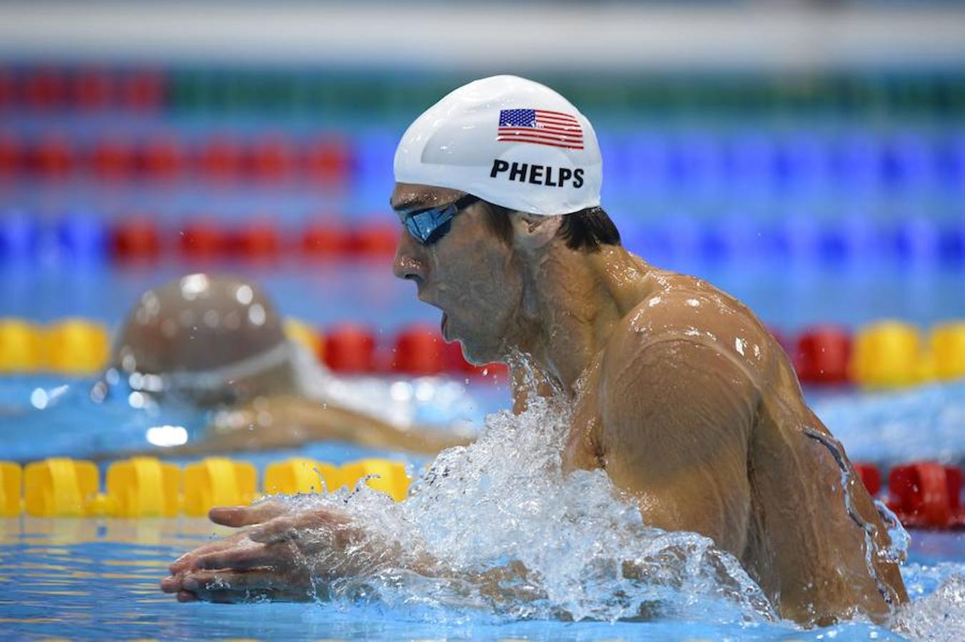 Phelps, en una competición disputada en 2009. 
