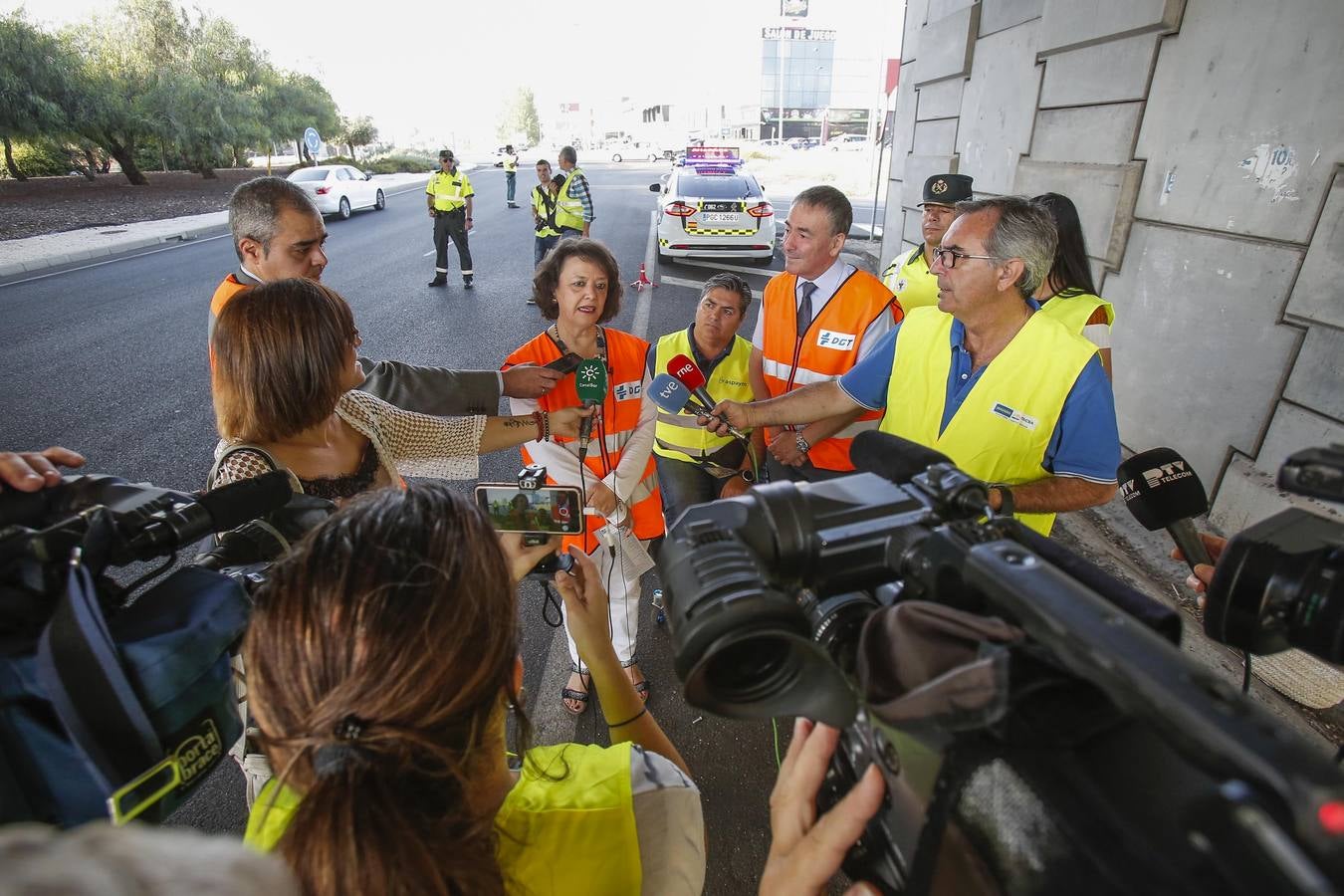 La campaña en Córdoba contra las distracciones al volante, en imágenes