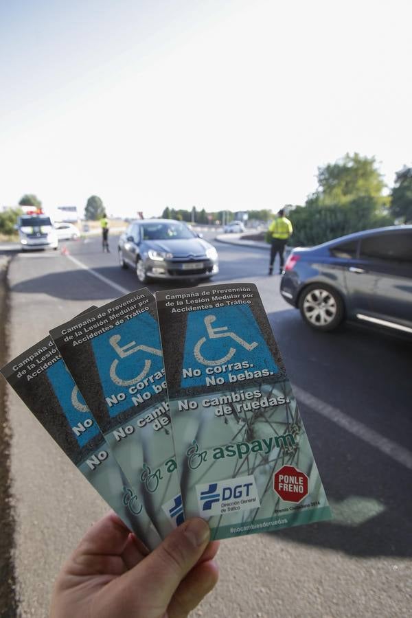 La campaña en Córdoba contra las distracciones al volante, en imágenes