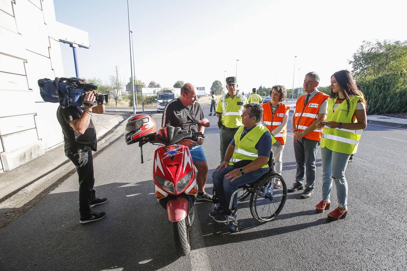 La campaña en Córdoba contra las distracciones al volante, en imágenes