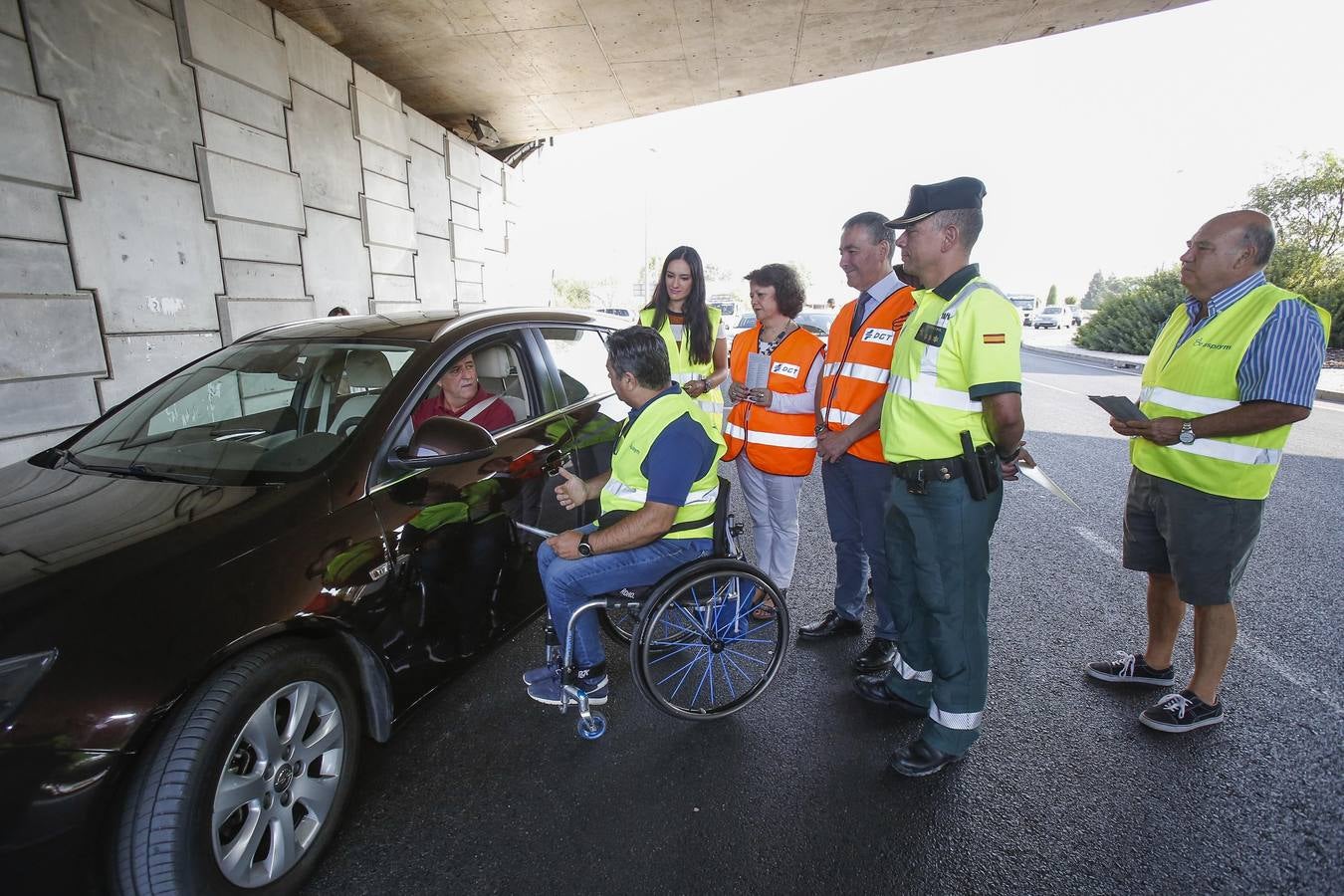 La campaña en Córdoba contra las distracciones al volante, en imágenes