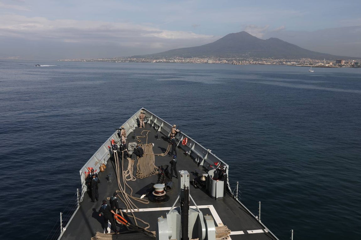 La fragata &#039;Numancia&#039; en la Operación Sophia