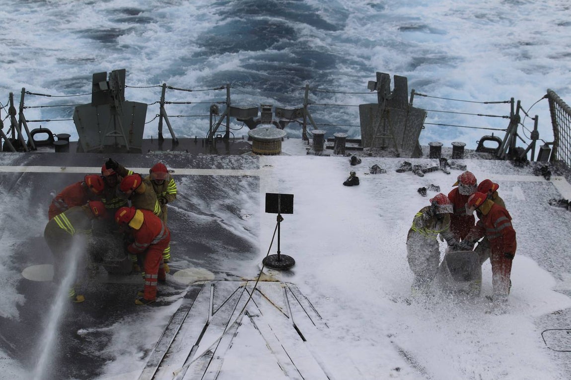 La fragata &#039;Numancia&#039; en la Operación Sophia