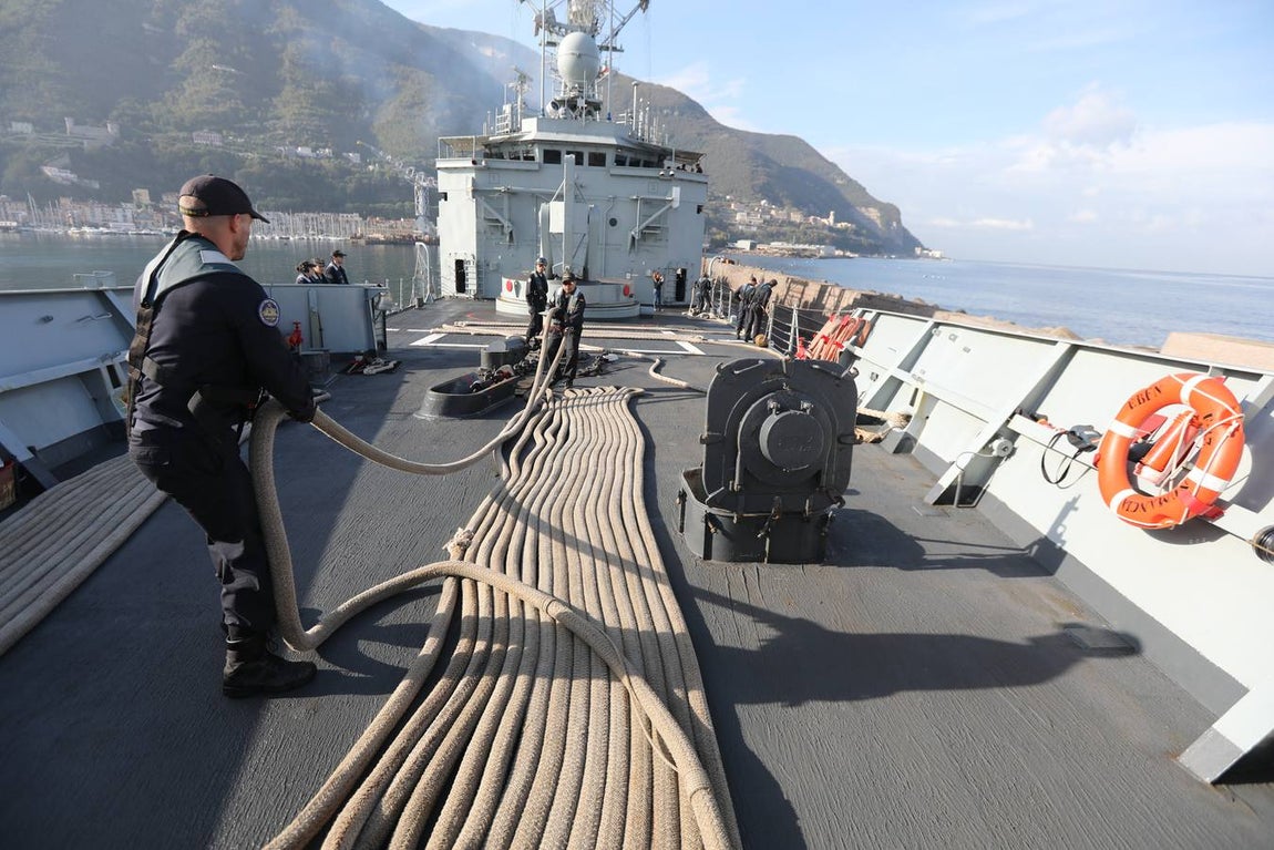 La fragata &#039;Numancia&#039; en la Operación Sophia