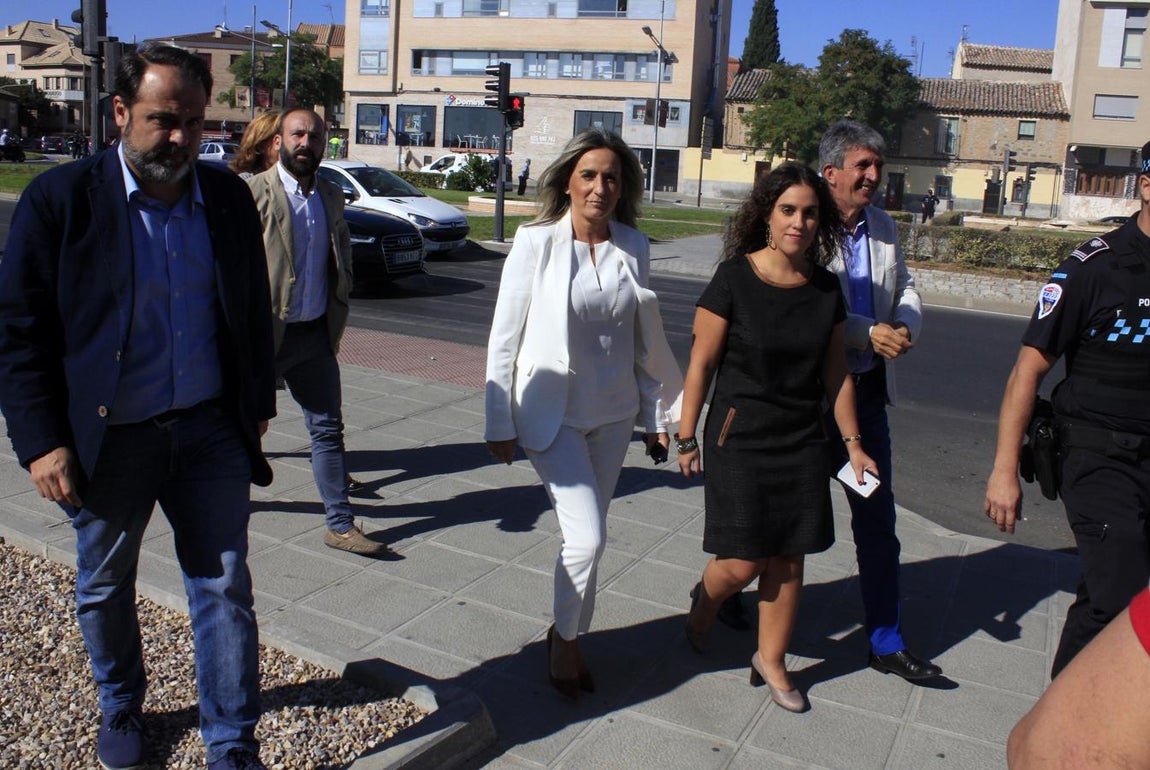 Milagros Tolón a su llegada a Farcama. 