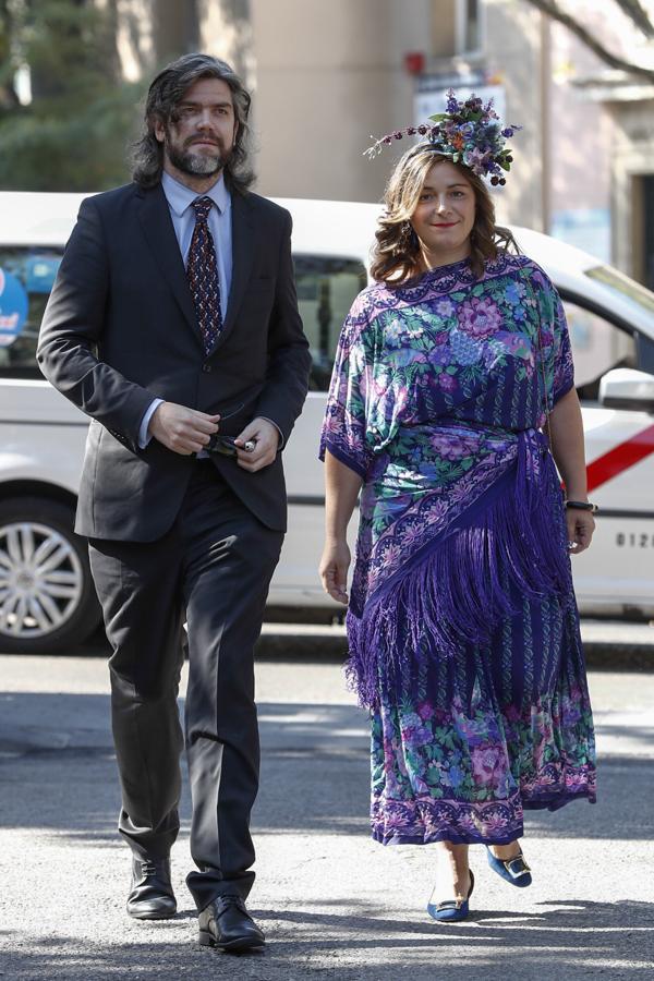 Jacobo Fitz-James Stuart, hermano de Brianda e hijo del conde de Siruela, junto a su mujer Asela Pérez Becerril. 