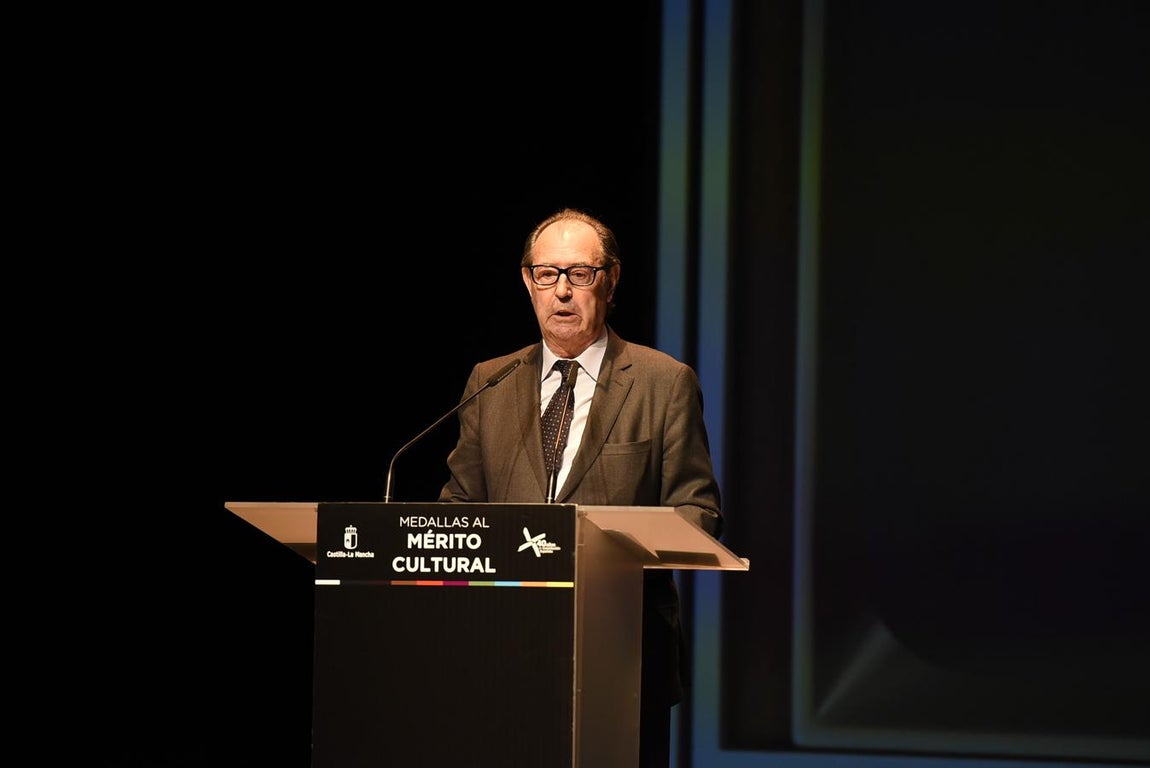 El pintor, escultor y grabador toledano Rafael Canogar, que ha recibido la Medalla al Mérito Cultural Extraordinario de Castilla-La Mancha. 
