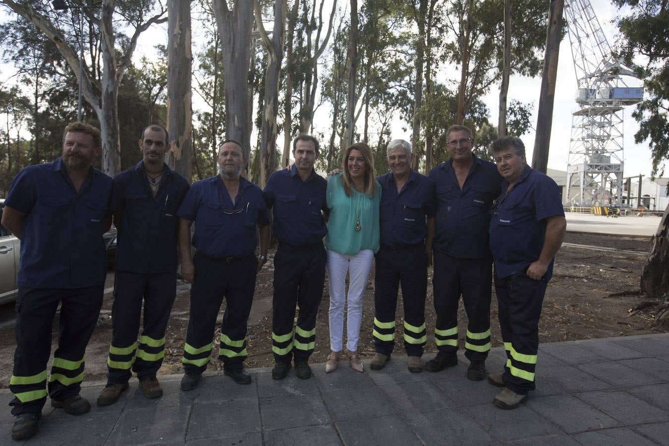 Fotos: Así ha ido la visita de Díaz a Navantia