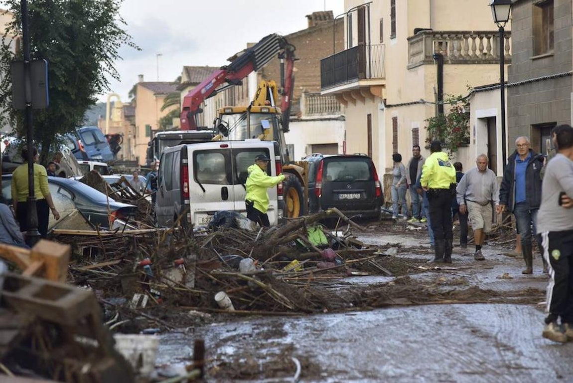 Las riadas registradas en Mallorca constituyen
una de las tragedias más graves
 causadas por lluvias en los últimos 25 años en España. 