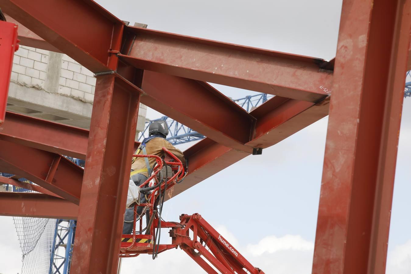 Así van las obras del centro comercial Palmas Altas en Sevilla