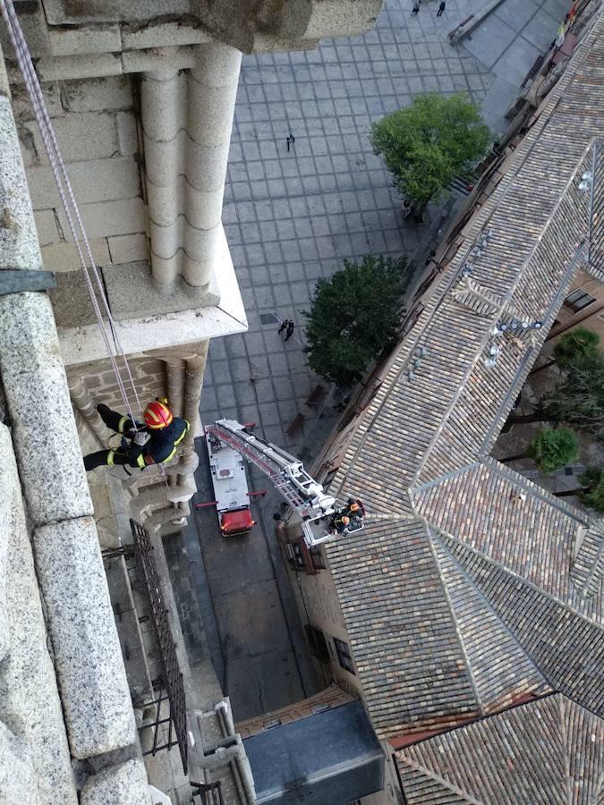 Susto desde la torre de la catedral de Toledo