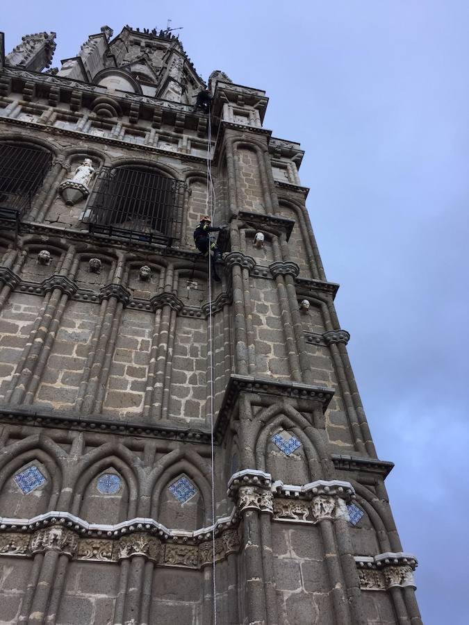 Susto desde la torre de la catedral de Toledo