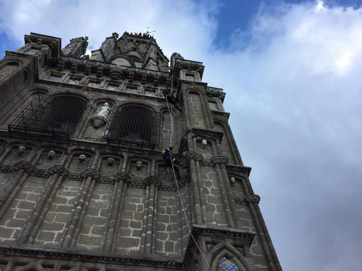 Susto desde la torre de la catedral de Toledo