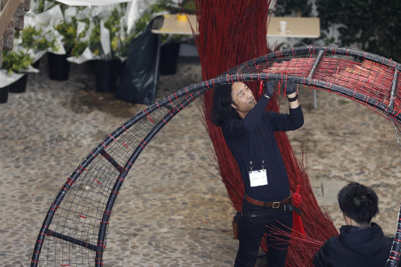 Los preparativos del Festival Flora de Córdoba, en imágenes