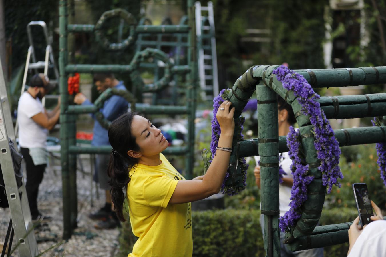 Los preparativos del Festival Flora de Córdoba, en imágenes