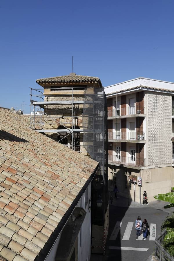 La restauración del alminar de San Juan de Córdoba, en imágenes