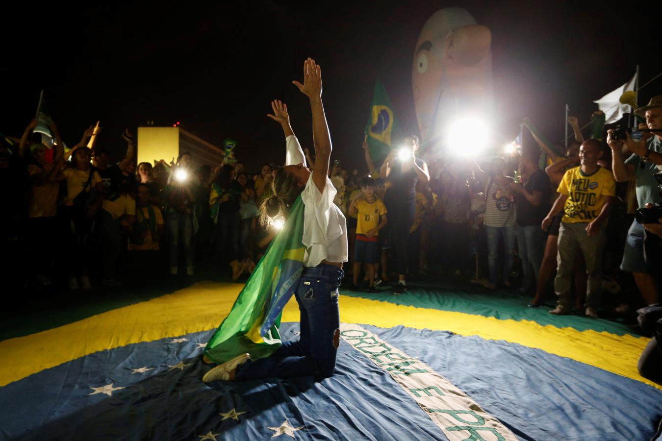 En imágenes: La celebración de la victoria electoral de Jail Bolsonaro en Brasil