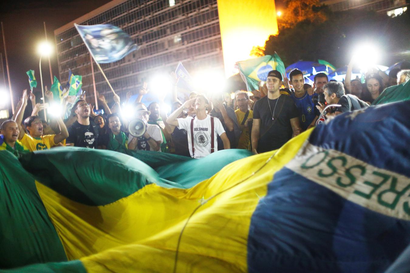 En imágenes: La celebración de la victoria electoral de Jail Bolsonaro en Brasil