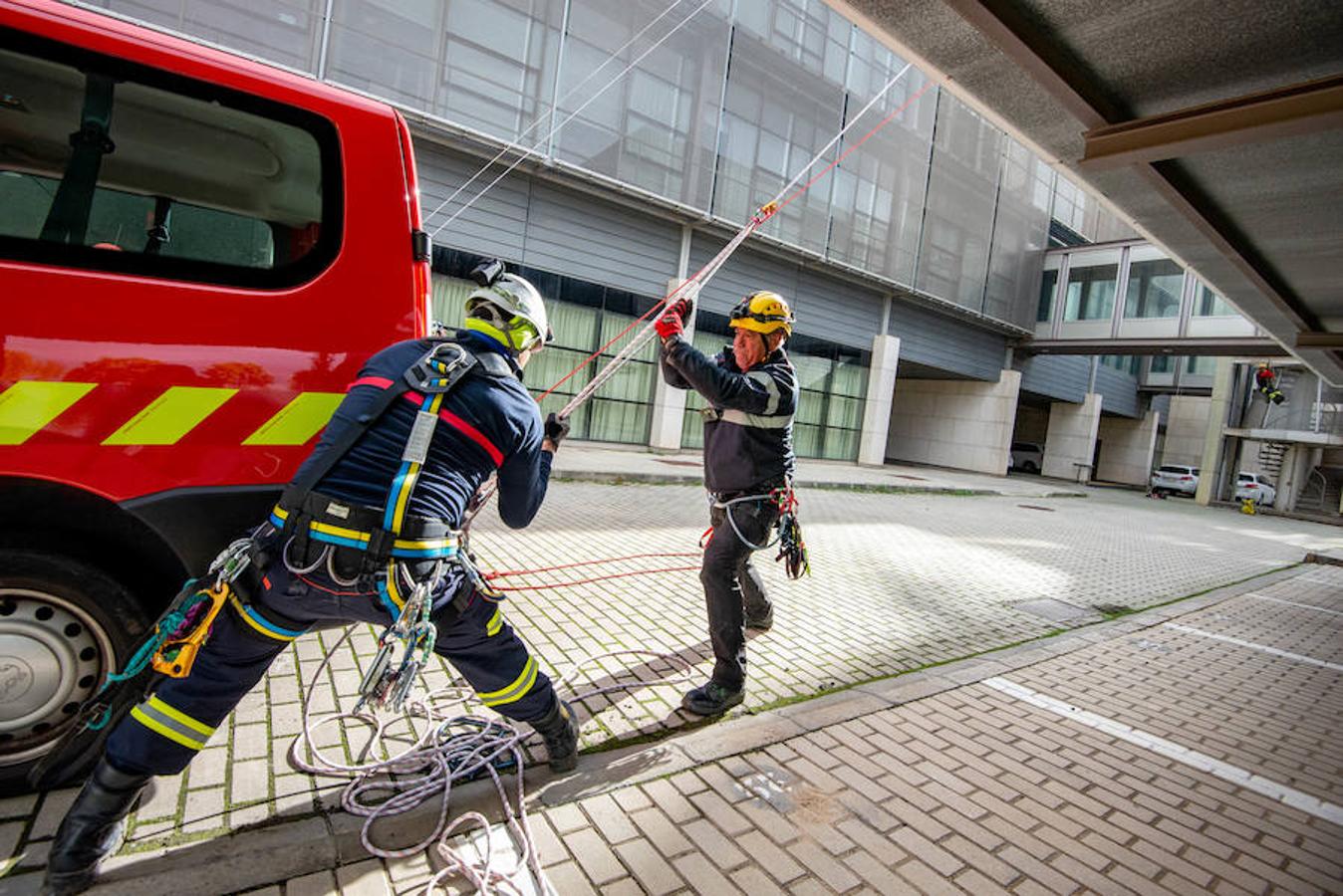 Jornadas de rescate en altura para bomberos