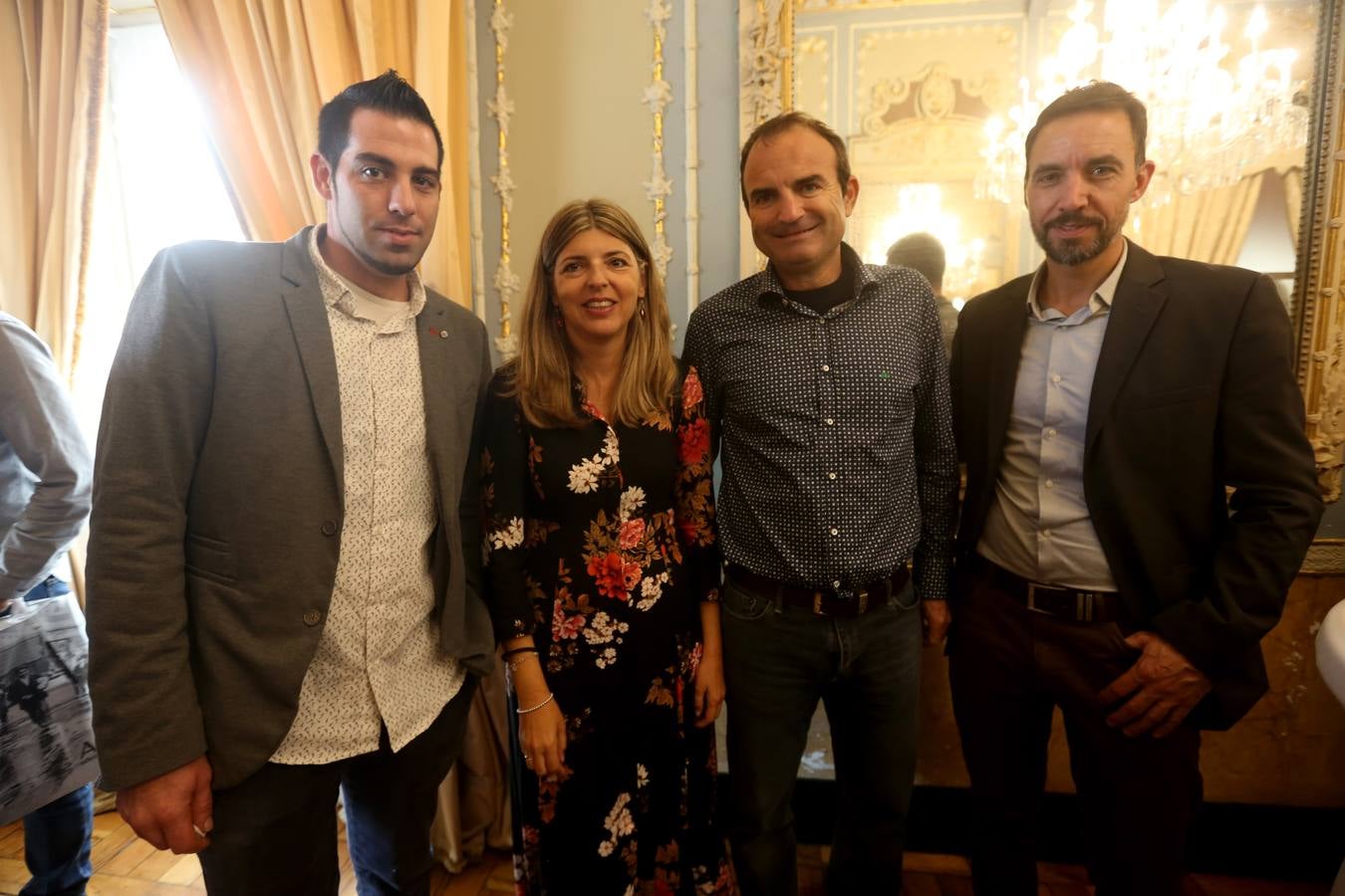 Ángel Benítez, María Jesús Paredes, Víctor Manuel Palacios y Antonio Galindo. 