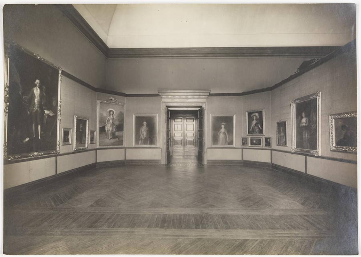 Exposición del centenario de Goya en 1928, fotografiada por Vicente Moreno Díaz. 