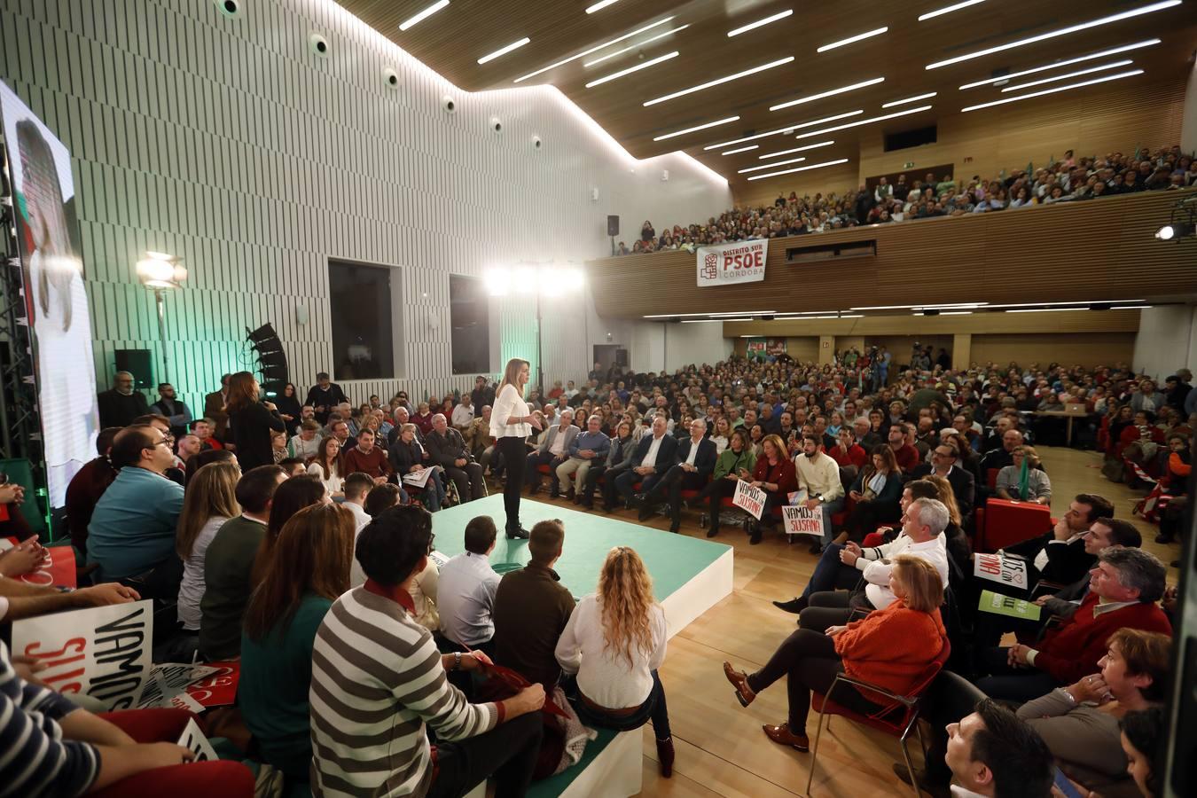 El acto de campaña de Susana Díaz en Córdoba, en imágenes